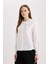 Regular Fit Poplin Uzun Kollu Gömlek Tunik E4355AX25SP 6