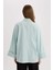 Relax Fit Keten Karışımlı Uzun Kollu Tesettür Gömlek Tunik B9835AX25SP 6