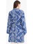 Relax Fit Bisiklet Yaka Desenli Viskon Kimono E7262AX25SM 6