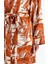 Relax Fit Bisiklet Yaka Desenli Viskon Kimono E7262AX25SM 6