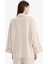 Relax Fit Keten Karışımlı Uzun Kollu Tesettür Gömlek Tunik B9835AX25SP 6