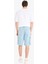 %100 Pamuk Kargo Fit Jean Bermuda Şort E1381AX25SM 8