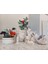 10 Parça Mermer Desenli Beton Banyo Seti Katı Sıvı Sabun Çöp Kovası Tuvalet Fırçası Tepsi Tütsülük 3