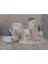 10 Parça Mermer Desenli Beton Banyo Seti Katı Sıvı Sabun Çöp Kovası Tuvalet Fırçası Tepsi Tütsülük 5