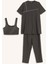 Regular Fit 4'lü Hızlı Kuruyan Burkini Tesettür Basic Düz Mayo Takım E3514AX25HS 10
