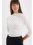 Regular Fit Degaje Yaka Basic Düz Krep Yarım Kollu Tişört E7096AX25SP 8