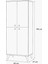 İnci Portmanto Dolabı Atlantik Çam Beyaz 4 Kapaklı Raflı Çok Amaçlı Ayakkabılık 60x37x195 Cm 4