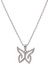Kelebek Zirkon Taşlı Model-2 925 Ayar Gümüş Kadın Kolye 1