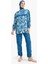 Regular Fit Su İtici 3'lü Desenli Burkini Tesettür Mayo Takım E7996AX25HS 2