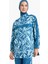 Regular Fit Su İtici 3'lü Desenli Burkini Tesettür Mayo Takım E7996AX25HS 5