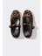 Kız Çocuk Leopar Desenli Slip On Düz Taban Babet E7807A825SM 7