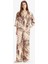 Wide Leg Desenli Modal Kumaş Palazzo Pantolon Yüksek Bel Düz Geniş Paça E8599AX25SM 6