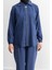 Rivet Detaylı Fermuarlı Pantolonlu Takım - Indigo 3