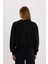 Boxy Fit Bisiklet Yaka Basic Düz Kalın Sweatshirt E4732AX25SP 6