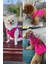 Yeni - Fuşya Renk Kot Köpek Yeleği - Küçük Irklar Için Şık ve Rahat Yelek (0-15KG) 2