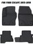 Ford Escape 2013-2019 ile Uyumlu Carbon Desenli Ultra Premium Havuzlu Oto Paspas 1