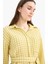 Relax Fit Pötikareli Gofre Dokulu Kuşaklı Uzun Kollu Tesettür Gömlek Tunik E4558AX25SM 6