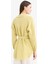 Relax Fit Pötikareli Gofre Dokulu Kuşaklı Uzun Kollu Tesettür Gömlek Tunik E4558AX25SM 7