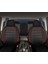 Hyundai Sonica Uyumlu Siyah-Kırmızı Oto Koltuk Kılıfı (Tam Takım Ön Arka Araç Koltuk Kılıfı) 1