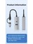 3 Portlu Ağ Ve Veri Adaptörü: Rj45 Lan + Usb 3.0 + Type-C Girişli | Metal Kasa 2