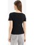 Slim Fit Dar Kesim Bisiklet Yaka Basic Düz Fitilli Kaşkorse Kısa Kollu Siyah Tişört F0684AX25SP 6
