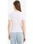 Slim Fit Dar Kesim Bisiklet Yaka Basic Düz Fitilli Kaşkorse Kısa Kollu Beyaz Tişört F0684AX25SP 6