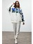 Tına Oversize Beyaz Sweatshirt 1