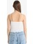 Loose Fit V Yaka Beyaz Askılı Bluz F1914AX25SM 8