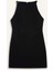 Halter Yaka Basic Düz Mini Siyah Elbise F1775AX25SM 8