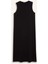 Regular Fit Bisiklet Yaka Basic Düz Penye Kolsuz Midi Elbise C9686AX25SM 6