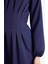 Regular Fit Bisiklet Yaka Uzun Kollu Maxi Elbise F2728AX25SP 6