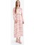 Regular Fit Gömlek Yaka Desenli Saten Uzun Kollu Maxi Elbise F2725AX25SM 6