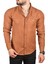 Slim Fit Dar Kesim Keten Gömlek Pamuklu Spor Gömlek 2501305 5