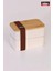 Zebra 2'li Bambu Kapaklı Lunch Box - 0,5 Lt + 0,5 Lt - Saklama Kabı 1