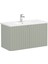 Root Groove 69316 Lavabo Dolabı, 100 Cm, Mat Retro Yeşil 1