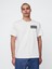 Erkek Beyaz Oasis Grafik Ringer T-Shirt 1