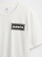 Erkek Beyaz Oasis Grafik Ringer T-Shirt 3