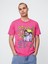 Erkek Pembe De La Soul Grafikli T-Shirt 1
