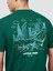Erkek Koyu Yeşil Everyday Soft Relaxed Grafik T-Shirt 3