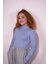 Starinci Kadın Bluz Uzun Balıkçı Yaka Fitilli Bebek Mavisi 2
