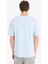 %100 Pamuk Boxy Fit Bisiklet Yaka Baskılı Kısa Kollu Tişört F4285AX25SM 6