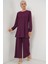 Kadın Tunik Pantolon Alt Üst Takım 6663 - Mor 3