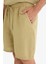 %100 Keten Relax Fit Bermuda Şort F4599AX25HS 6