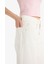 Barrel Fit Normal Bel Bilek Boy Beyaz Jean Pantolon F4670AX25HS 6