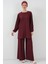 Kadın Tunik Pantolon Alt Üst Takım 6663 - Bordo 2