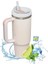 Hanlde ile Yalıtılmış Tumbler 1200ML Metal Paslanmaz Çelik Vakum Taşınabilir Saman Kupası Sıcak ve Soğuk Kahve Kapasitesi Için Büyük Termal Kupa: 1000-1500ML/RENK: Gül Pembesi (Yurt Dışından) 1