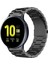 samsung Galaxy Watch Active 2 40MM / 44MM ile Uyumlu Kordon Klasik Baklava Model Paslanmaz Çelik Metal Kayış 1