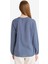 Regular Fit Bağcıklı Yaka Desenli Uzun Kollu Bluz N1809AZ25SP 6