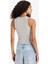 Slim Fit Dar Kesim Baskılı Halter Yaka Fitilli Kaşkorse Atlet F6240AX25HS 6