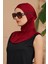 Tam Kapalı Bone Bordo 3